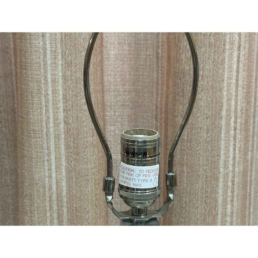 Walter Von Nessen Lighting Brass Table Lamps Satin Nickel 22